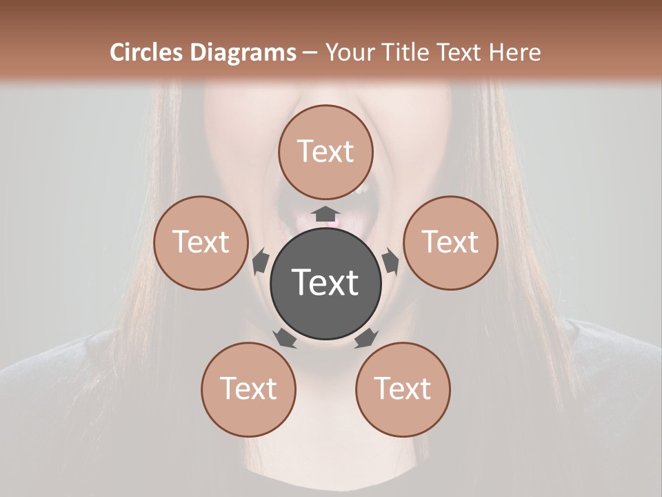 Woman One Person Vignette PowerPoint Template