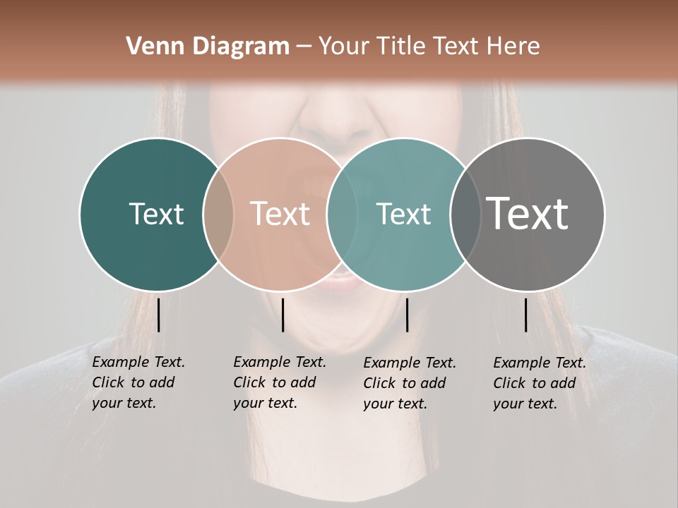 Woman One Person Vignette PowerPoint Template