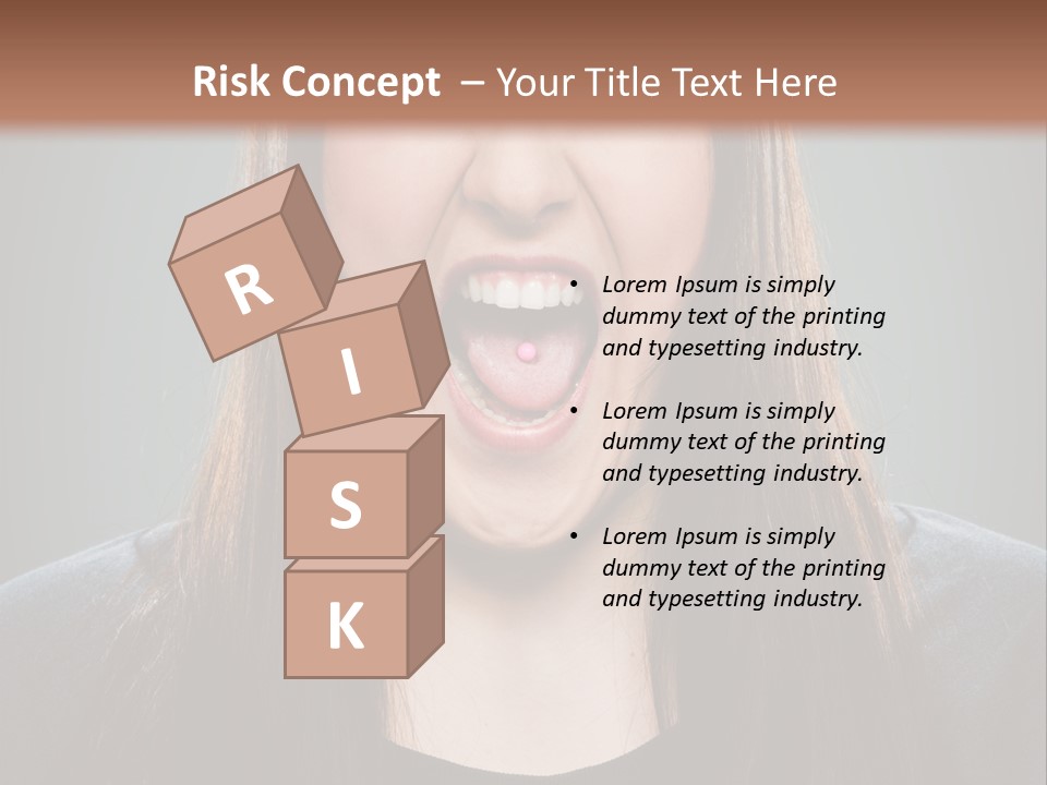 Woman One Person Vignette PowerPoint Template