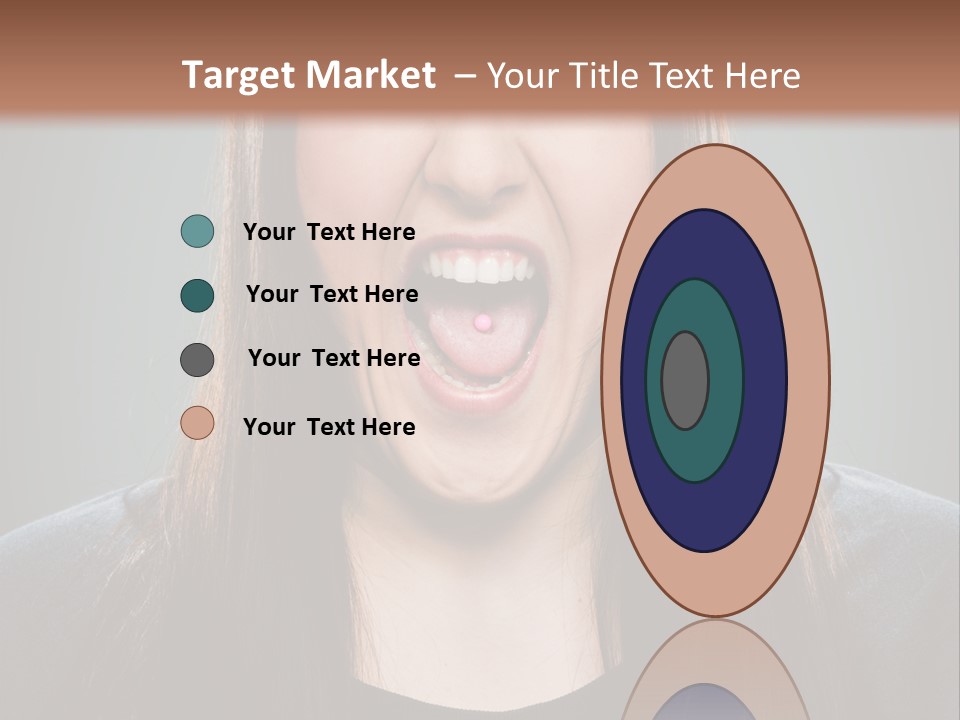 Woman One Person Vignette PowerPoint Template