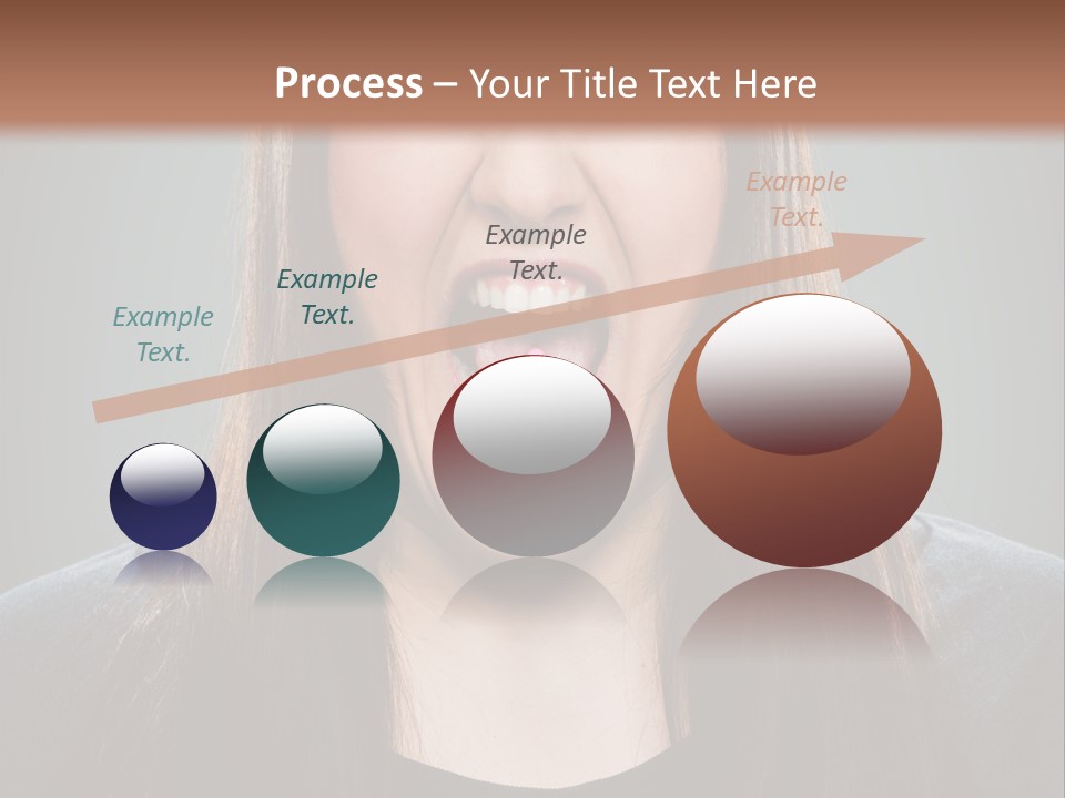 Woman One Person Vignette PowerPoint Template