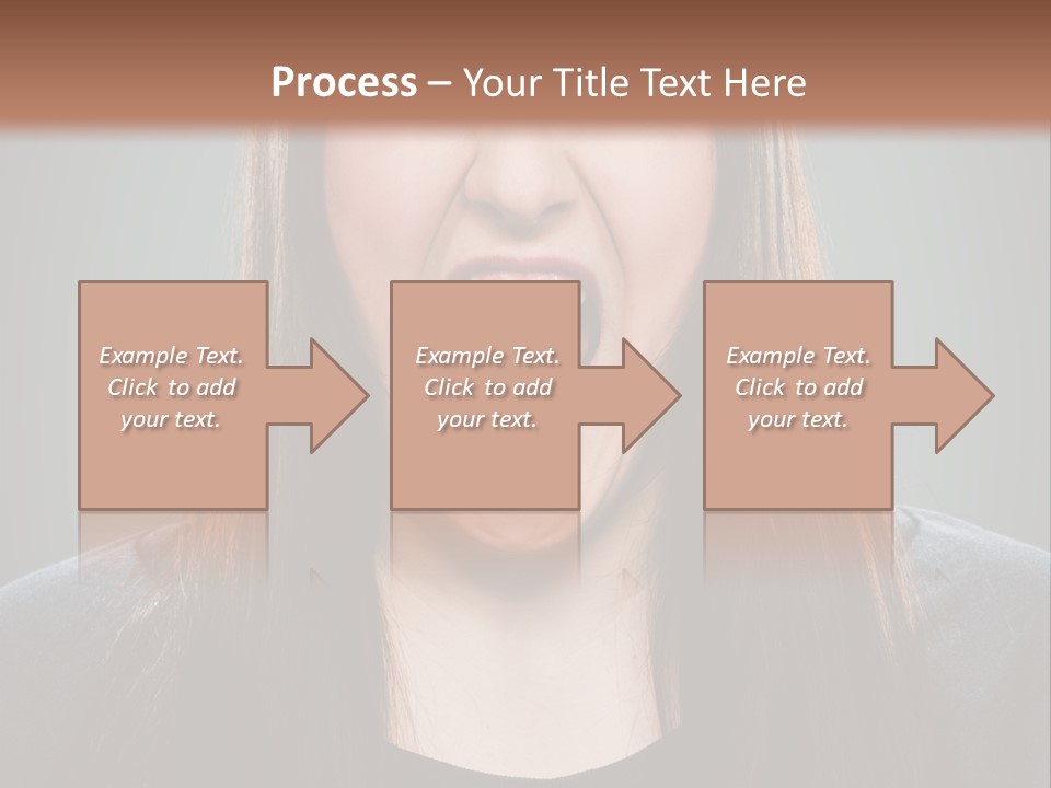 Woman One Person Vignette PowerPoint Template