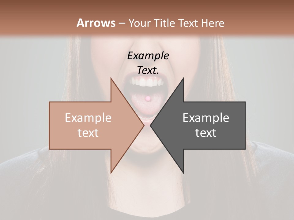 Woman One Person Vignette PowerPoint Template