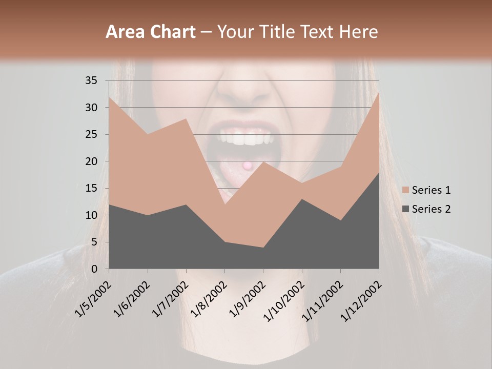 Woman One Person Vignette PowerPoint Template