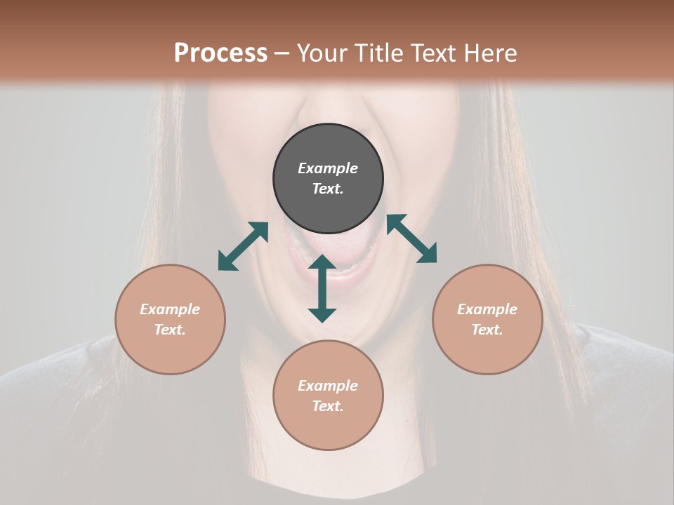 Woman One Person Vignette PowerPoint Template