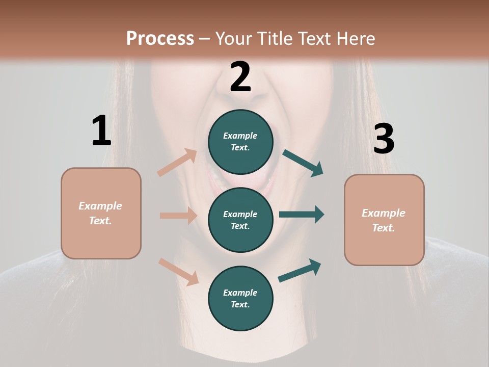 Woman One Person Vignette PowerPoint Template