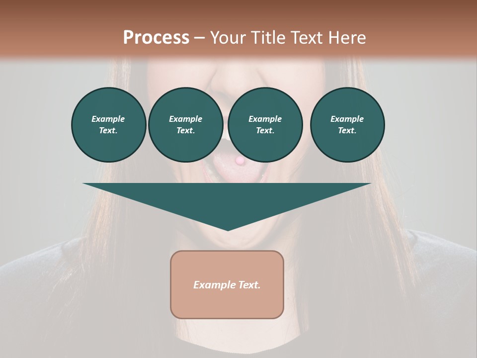 Woman One Person Vignette PowerPoint Template