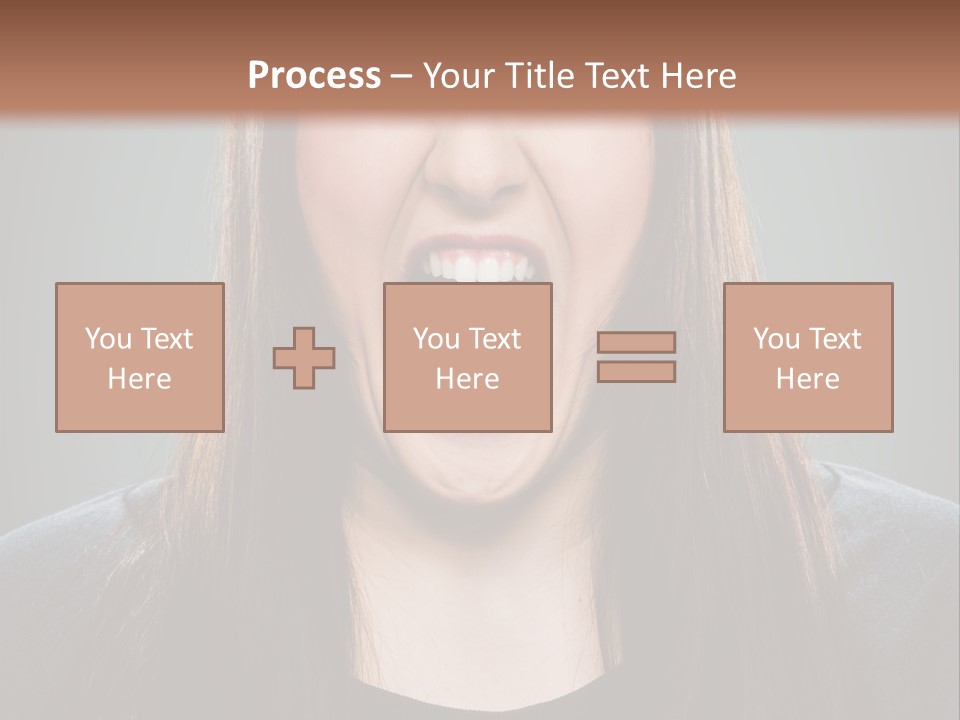 Woman One Person Vignette PowerPoint Template