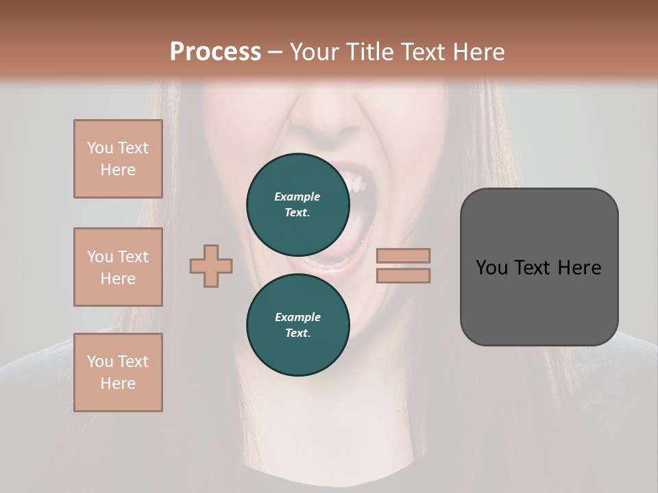 Woman One Person Vignette PowerPoint Template