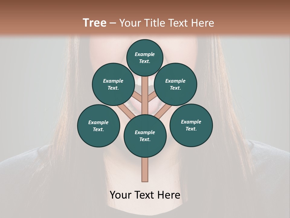 Woman One Person Vignette PowerPoint Template