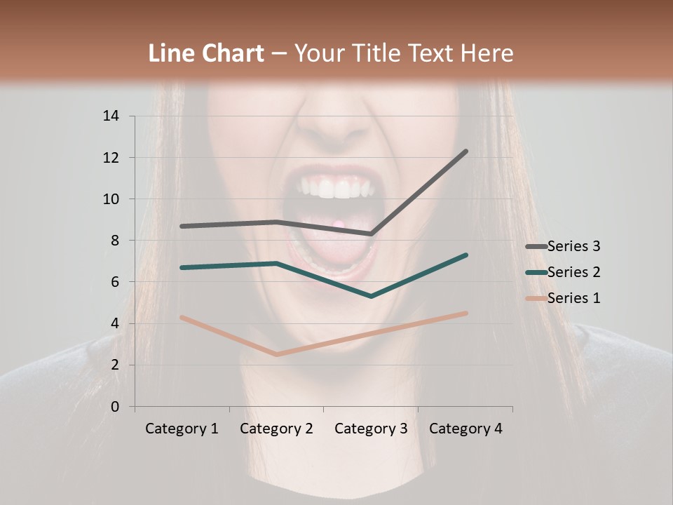 Woman One Person Vignette PowerPoint Template
