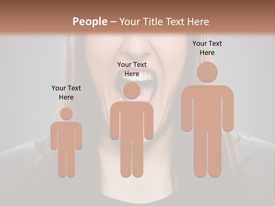 Woman One Person Vignette PowerPoint Template