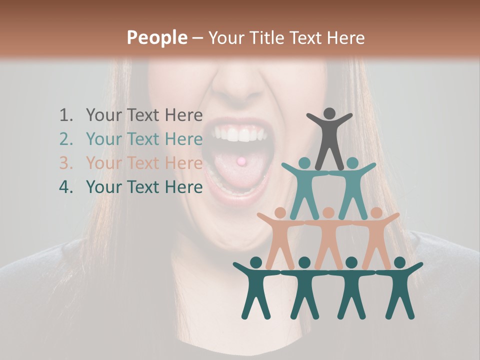 Woman One Person Vignette PowerPoint Template