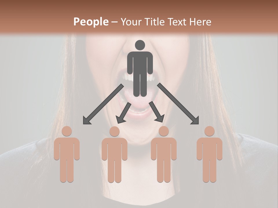 Woman One Person Vignette PowerPoint Template