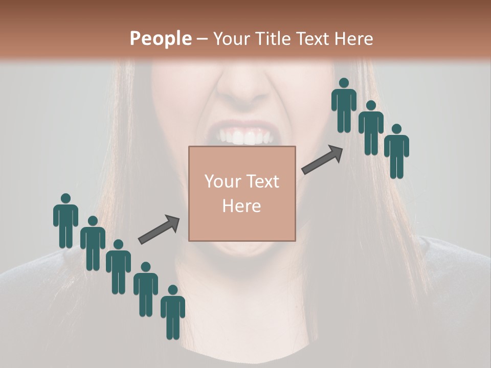 Woman One Person Vignette PowerPoint Template