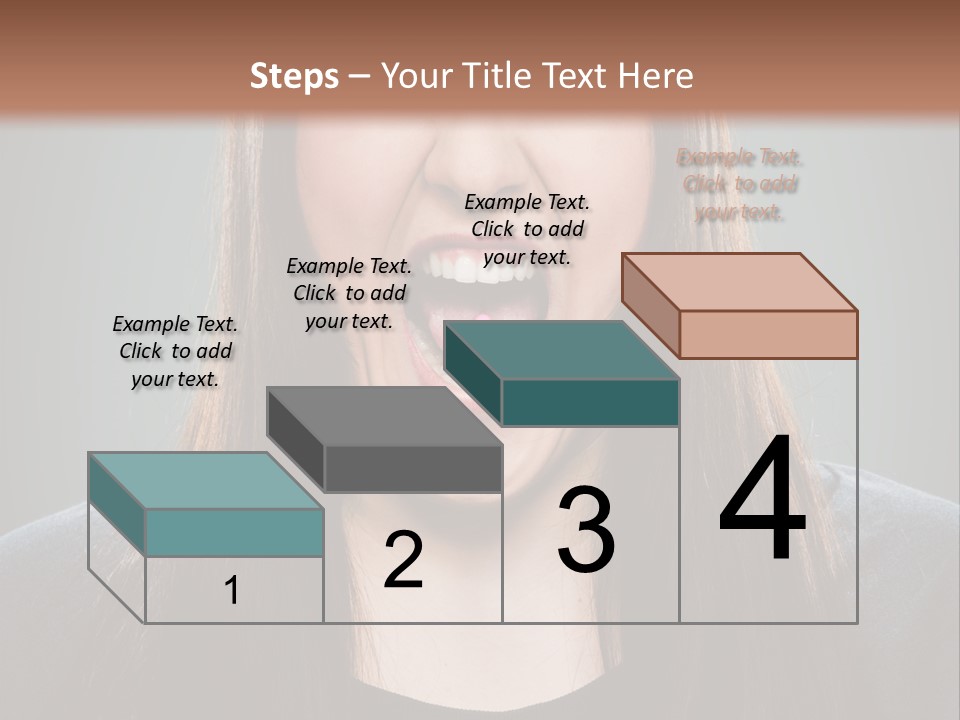 Woman One Person Vignette PowerPoint Template