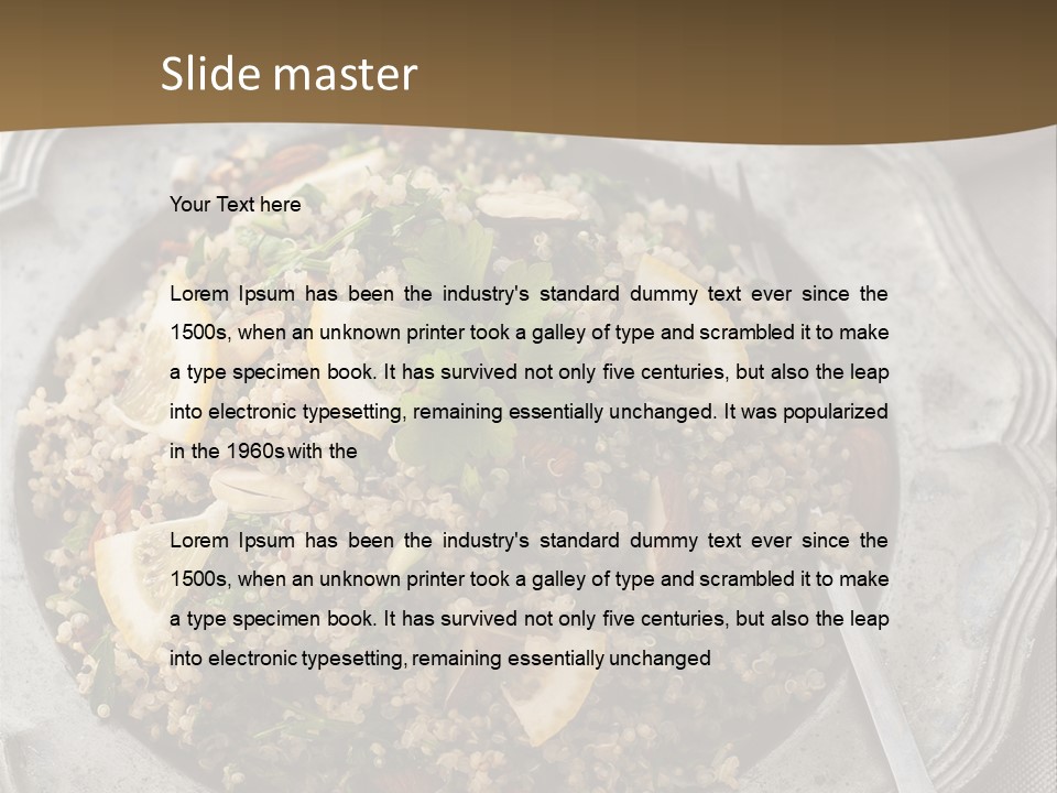 Lemon Table Parsley PowerPoint Template