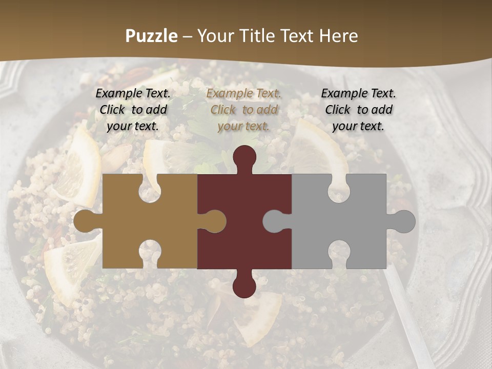 Lemon Table Parsley PowerPoint Template