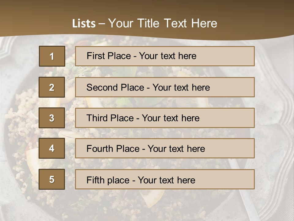 Lemon Table Parsley PowerPoint Template