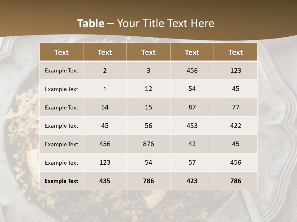 Lemon Table Parsley PowerPoint Template