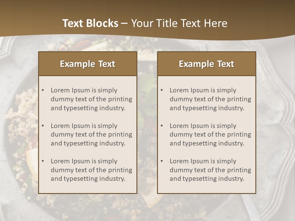Lemon Table Parsley PowerPoint Template