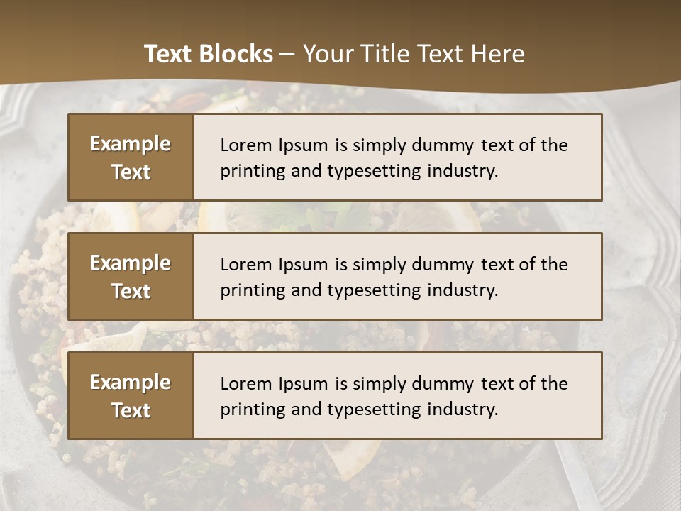 Lemon Table Parsley PowerPoint Template