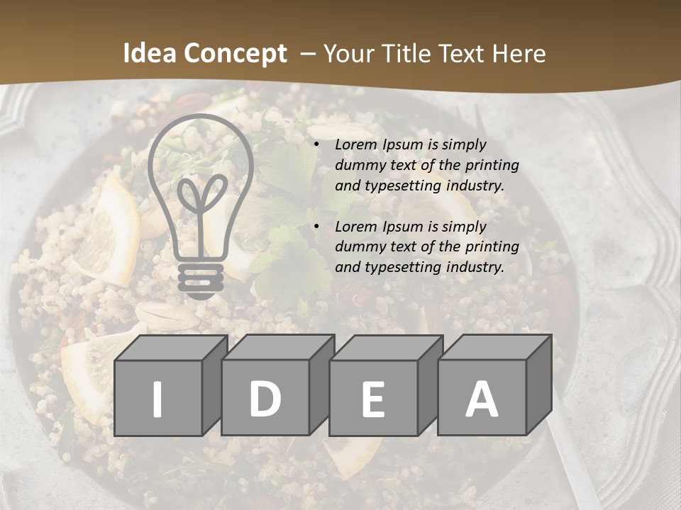 Lemon Table Parsley PowerPoint Template