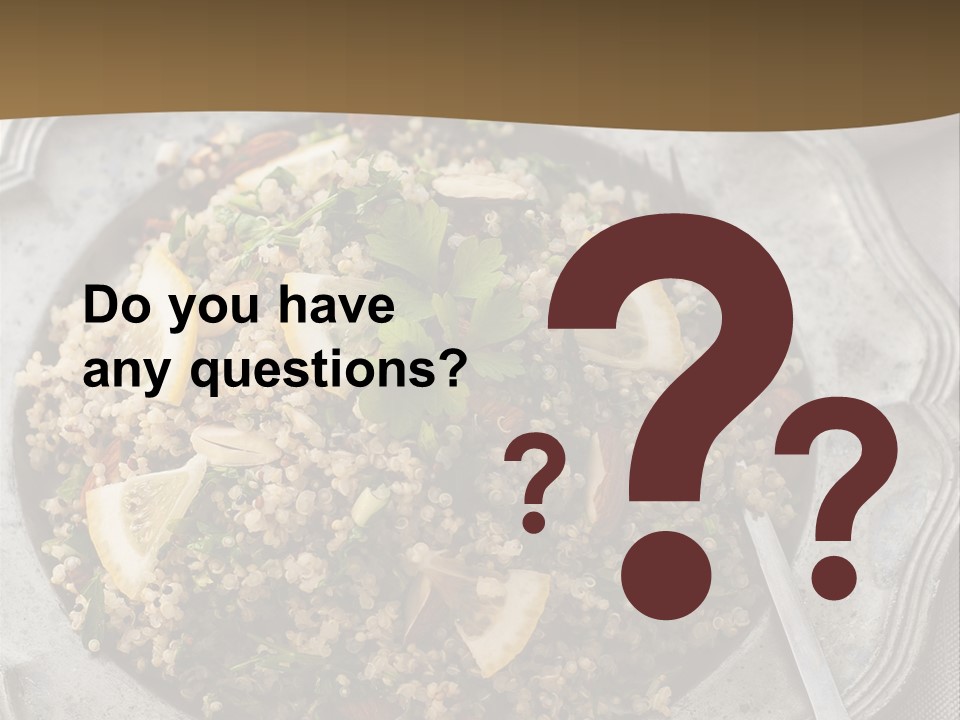 Lemon Table Parsley PowerPoint Template