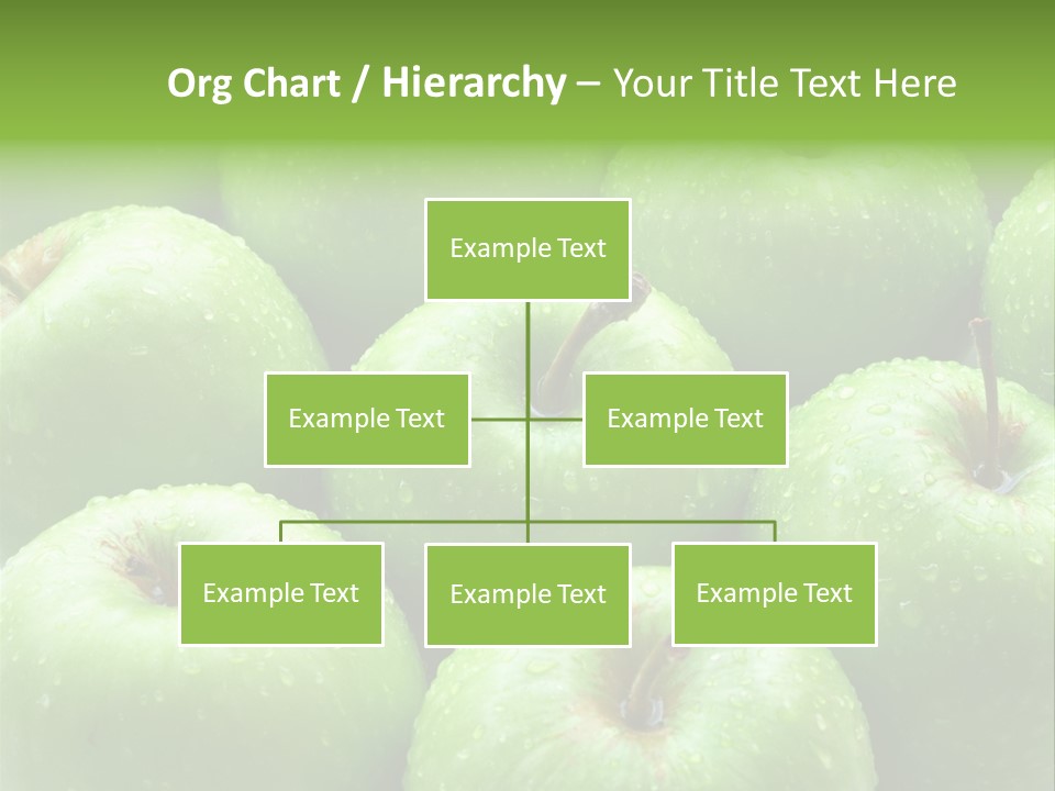 A Group Of Green Apples Sitting On Top Of Each Other PowerPoint Template