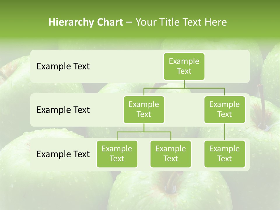 A Group Of Green Apples Sitting On Top Of Each Other PowerPoint Template