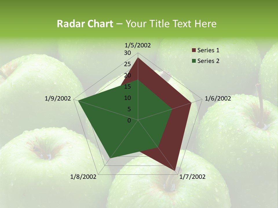 A Group Of Green Apples Sitting On Top Of Each Other PowerPoint Template