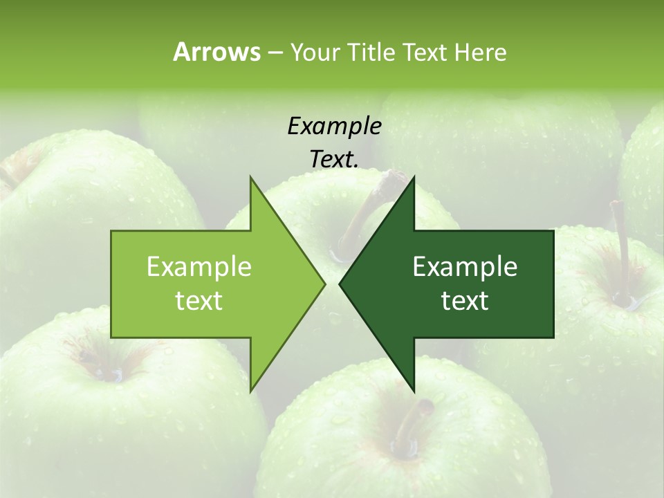 A Group Of Green Apples Sitting On Top Of Each Other PowerPoint Template