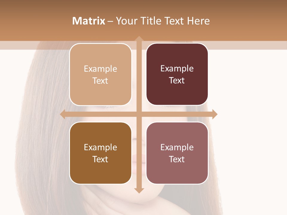 Adult Beautiful Woman PowerPoint Template