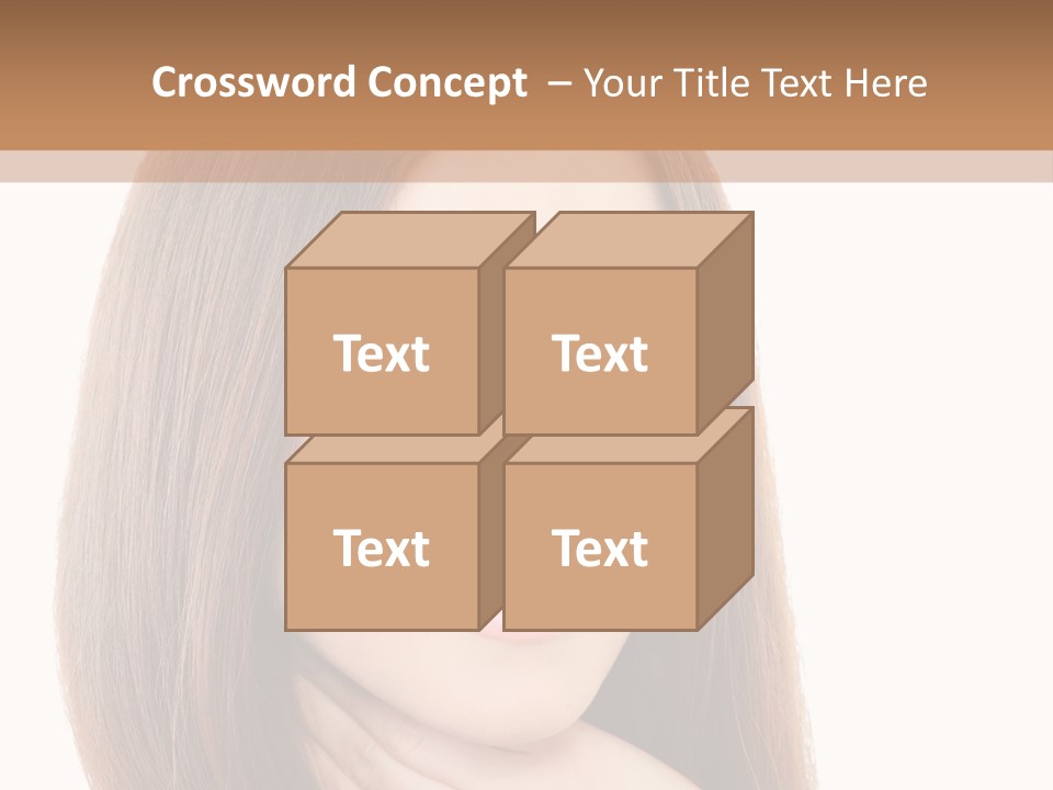 Adult Beautiful Woman PowerPoint Template