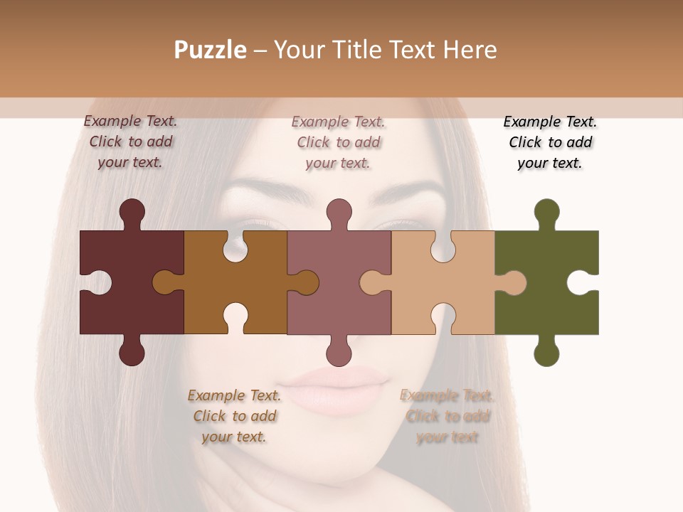 Adult Beautiful Woman PowerPoint Template