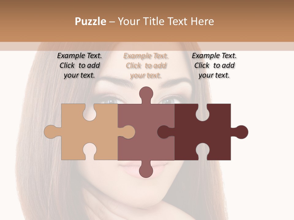 Adult Beautiful Woman PowerPoint Template