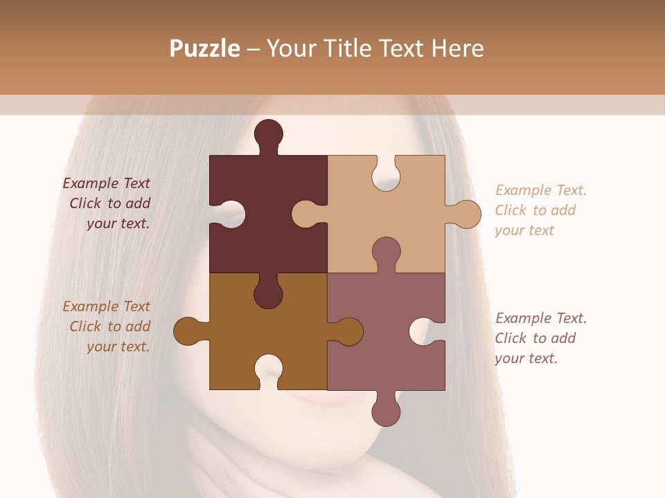 Adult Beautiful Woman PowerPoint Template