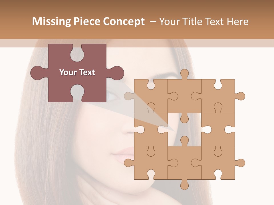 Adult Beautiful Woman PowerPoint Template