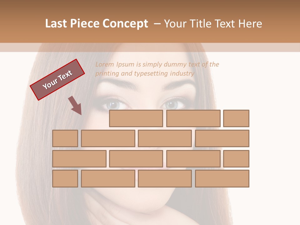 Adult Beautiful Woman PowerPoint Template