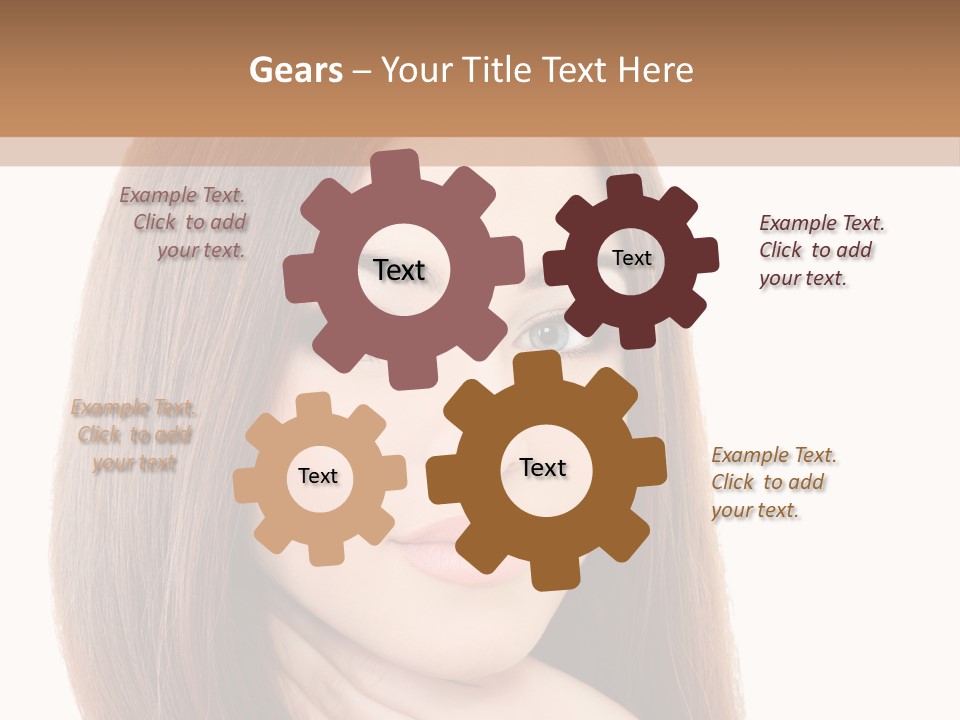 Adult Beautiful Woman PowerPoint Template