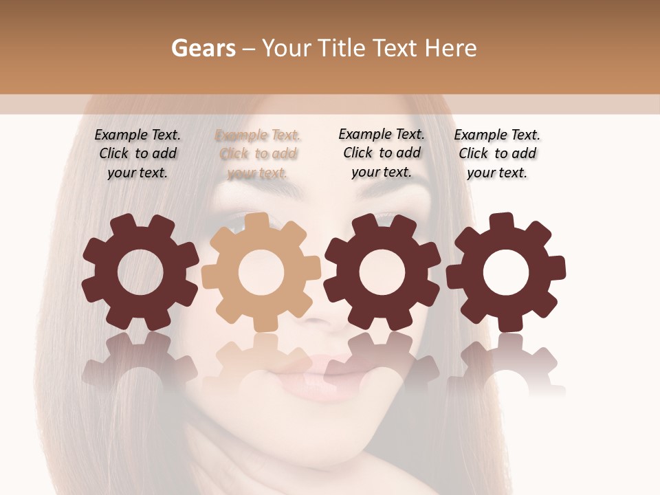 Adult Beautiful Woman PowerPoint Template