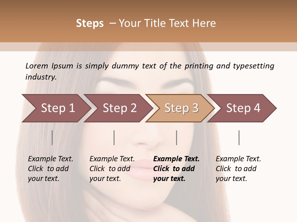 Adult Beautiful Woman PowerPoint Template