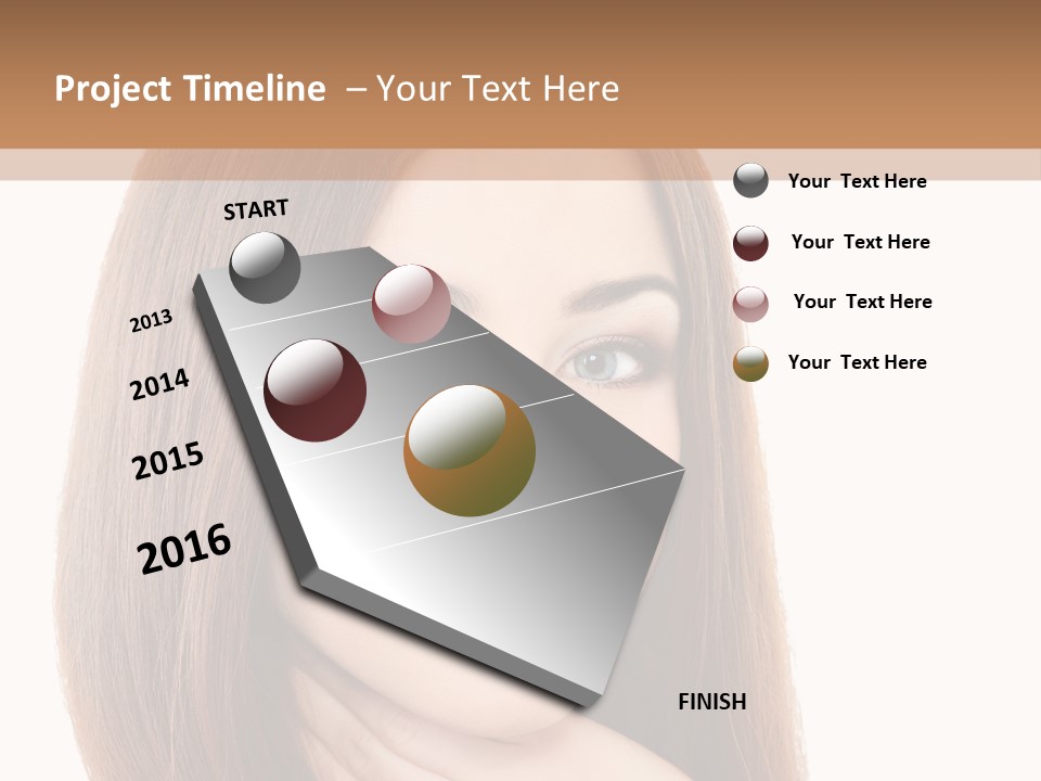 Adult Beautiful Woman PowerPoint Template