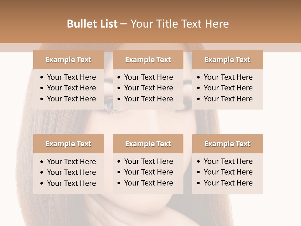 Adult Beautiful Woman PowerPoint Template