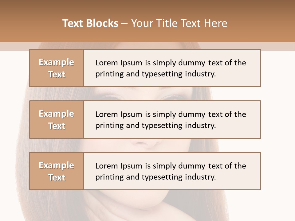 Adult Beautiful Woman PowerPoint Template