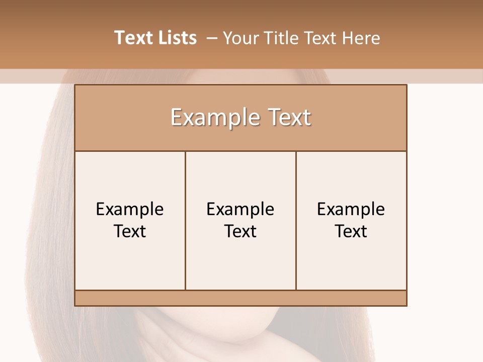 Adult Beautiful Woman PowerPoint Template