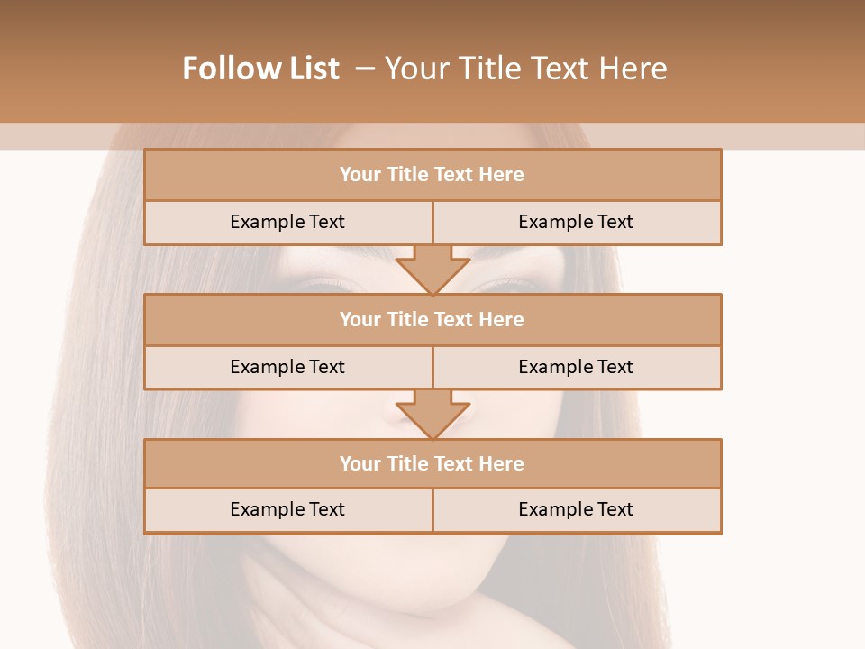 Adult Beautiful Woman PowerPoint Template