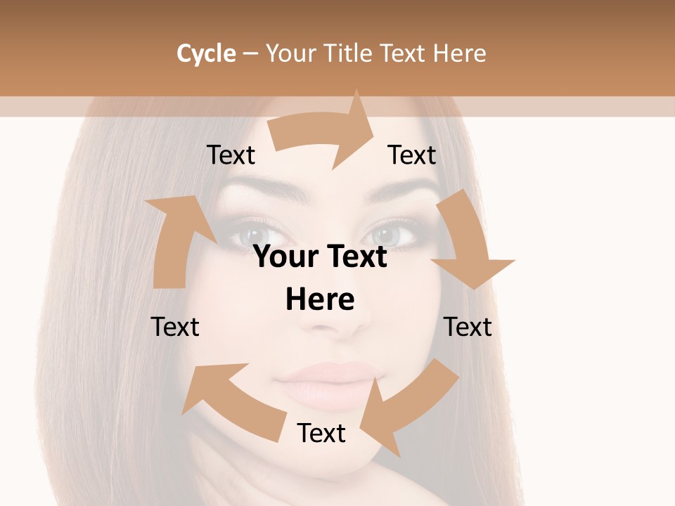 Adult Beautiful Woman PowerPoint Template
