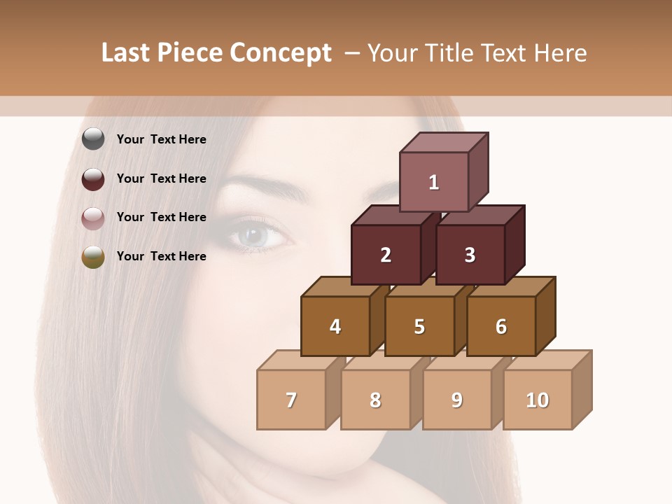 Adult Beautiful Woman PowerPoint Template