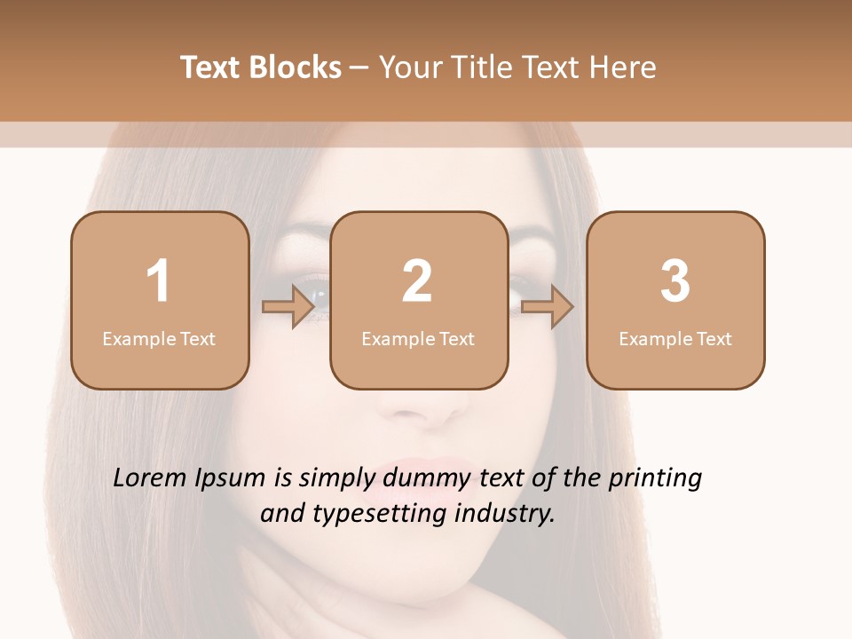 Adult Beautiful Woman PowerPoint Template